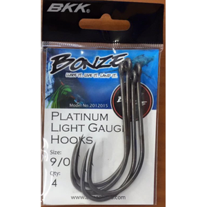 NEW Bonze Platinum light gauge hook 9/0