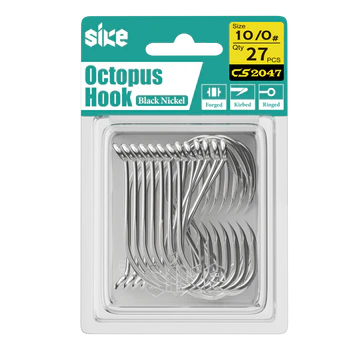 Sike Octopus Hook - Black Nickel CS2047