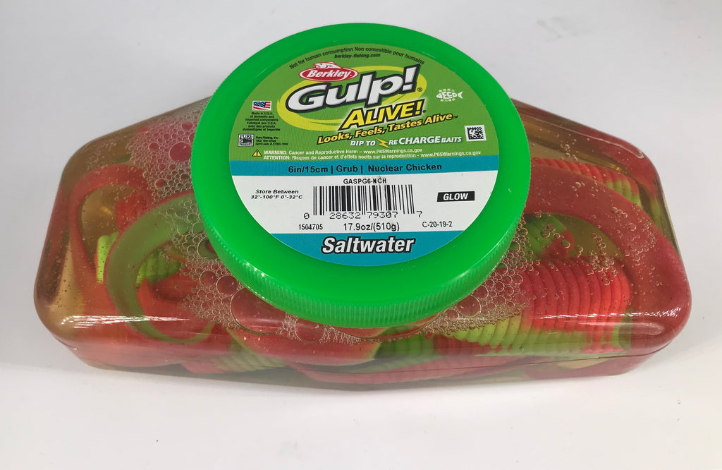 6in Gulp Berkley GULP! Alive 6in/15cm Grub Soft Bait Tub – Yeehaa
